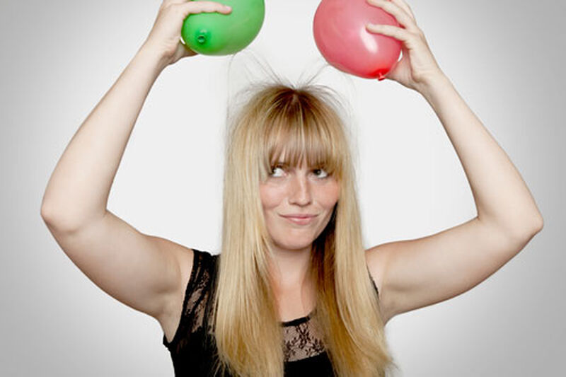 Statisch aufgeladene Haare