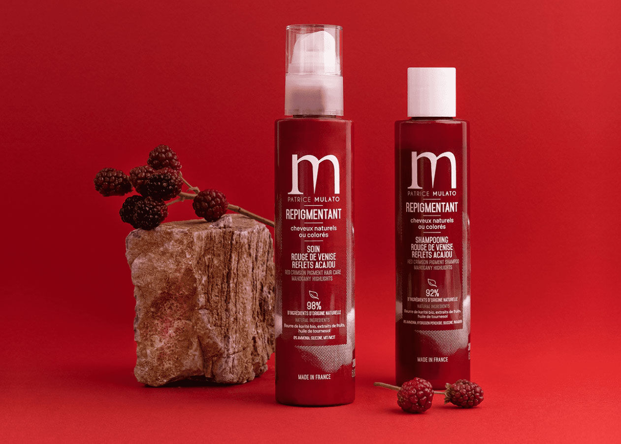 Patrice Mulato: 20 % Rabatt auf das Set aus Shampoo und Repigmentierender Pflege.