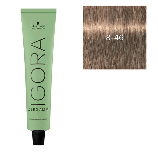 Igora Zero Amm Haarfarbe 8-46 Hellblond Beige Marron