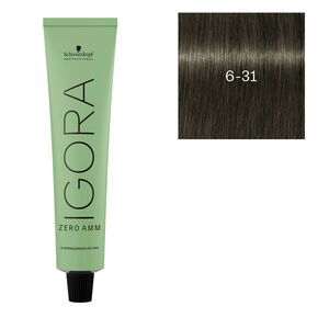 Igora Zero Amm Haarfarbe 6-31 Dunkelblond Matt Asch