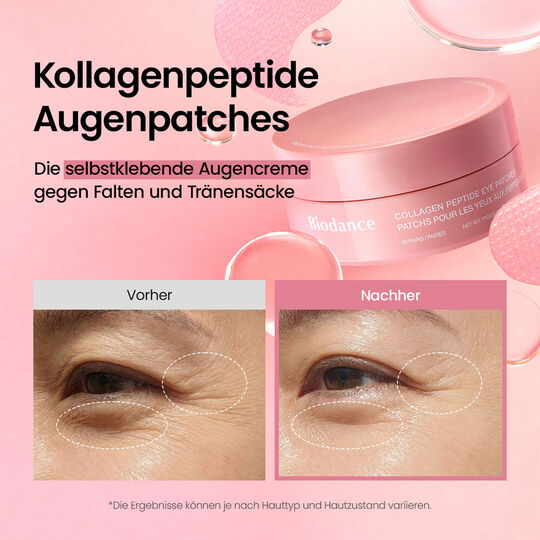 Augenpatches mit Kollagenpeptiden