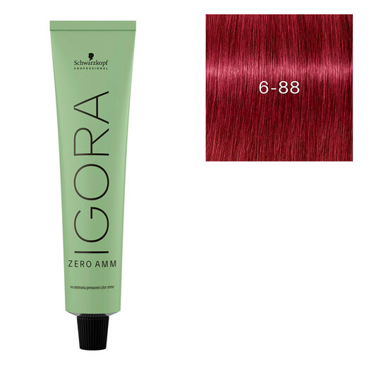 Igora Zero Amm Haarfarbe 6-88 Dunkelblond Extra Rot