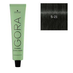 Igora Zero Amm Haarfarbe 5-21 Hellkastanienbraun Iris&eacute; Asch