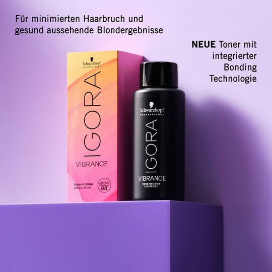 Halbpermanente Haarfarbe Igora Vibrance 4-0