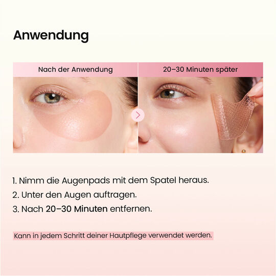 Augenpatches mit Kollagenpeptiden