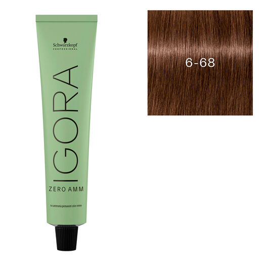 Igora Zero Amm Haarfarbe 6-68 Dunkelblond Schoko Rot