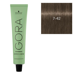 Igora Zero Amm Haarfarbe 7-42 Blond Beige Iris&eacute;