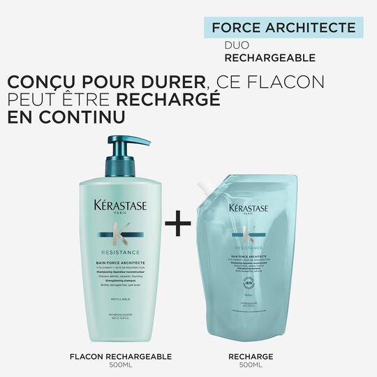 Bain Force Architecte R&eacute;sistance 500 ml nachf&uuml;llbar