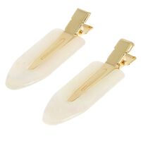 Anti-Abdruck-Haarspangen Perlmutt