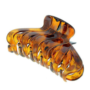 Krokodilklammer mit Drehverschluss Schildpatt