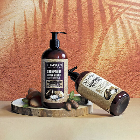 Shampoo f&uuml;r lockiges und krauses Haar mit Argan&ouml;l und Sheabutter