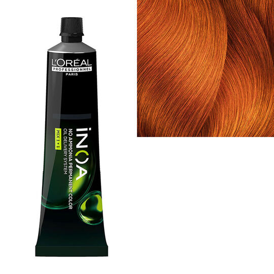 Ammoniakfreie Haarfarbe Inoa 7.44 Blond Tief Kupfer