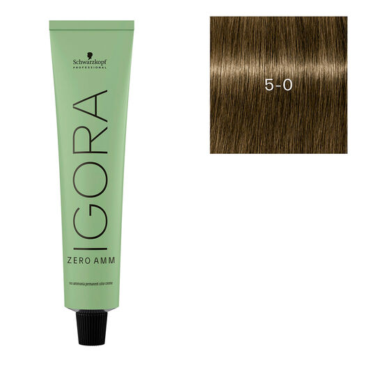 Igora Zero Amm Haarfarbe 5-0 Hellkastanienbraun Natur