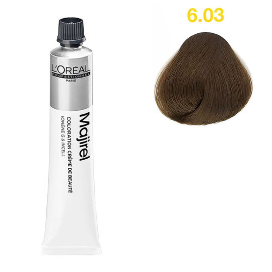 Permanente Haarfarbe Majirel 6.03 nat&uuml;rliches, goldiges Dunkelblond