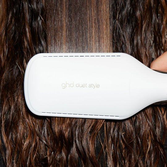 Duet Style Gl&auml;tteisen mit F&ouml;hnfunktion Wei&szlig;