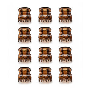 Mini-Krokodilklemmen braun 1 cm