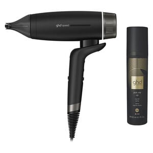 Haartrockner Speed + Volumenspray f&uuml;r den Haaransatz