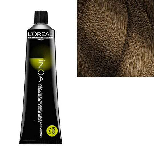 Inoa Haarfarbe ohne Ammoniak 7.31 Blond Gold Asch