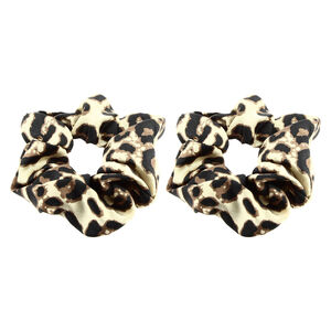 Haargummis mit Leopardenmuster