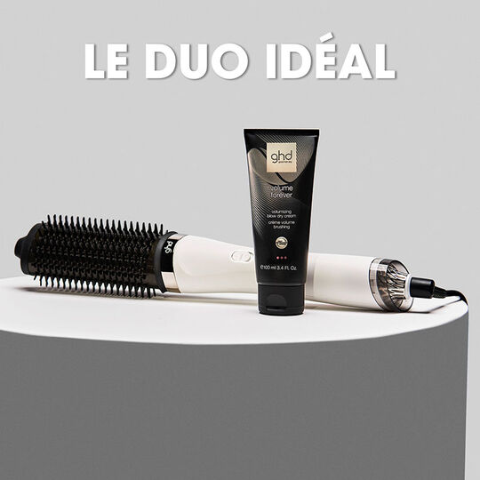 2-in-1-F&ouml;hnb&uuml;rste Duet Blowdry Wei&szlig;