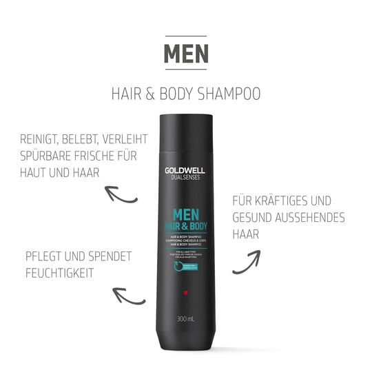 Dualsenses Men Hair & Body Shampoo