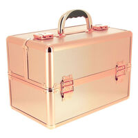 Handkoffer Metallic-Rosa