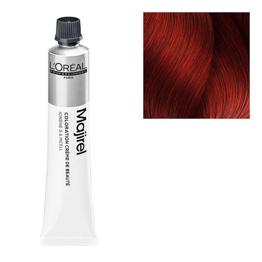 Permanente Haarfarbe Majirel Majirouge Carmilan 6.64 dunkles Kupferblond