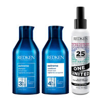 Wunderbares st&auml;rkendes Trio f&uuml;r br&uuml;chiges Haar Extreme One United