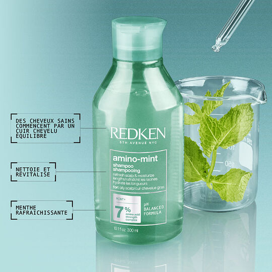 Shampoo f&uuml;r fettige Haarwurzeln und trockene Haarspitzen Amino Mint