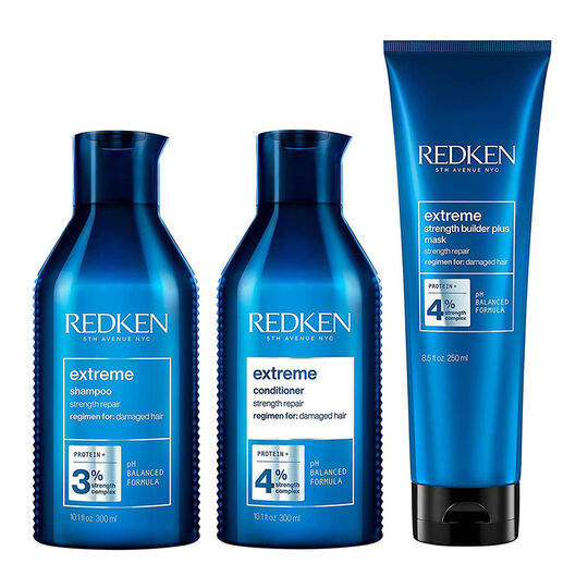 St&auml;rkendes Trio f&uuml;r br&uuml;chiges Haar Extreme
