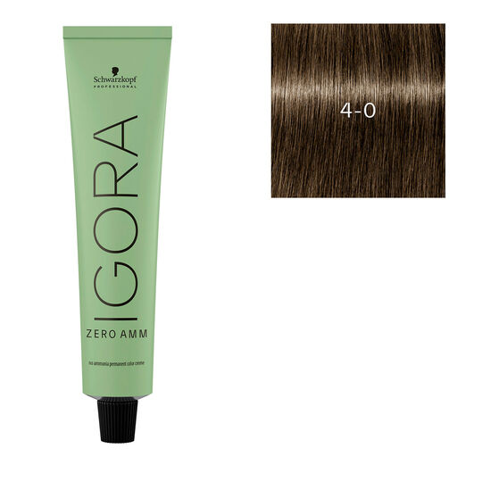 Igora Zero Amm Haarfarbe 4-0 Natur-Kastanienbraun