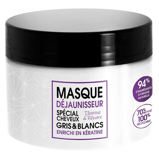 Anti-Gelbstich-Maske f&uuml;r graues und wei&szlig;es Haar
