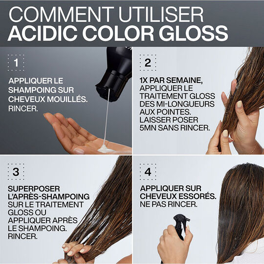 Mildes Shampoo f&uuml;r coloriertes Haar Acidic Color Gloss 300&nbsp;ml + Nachf&uuml;llung 500&nbsp;ml