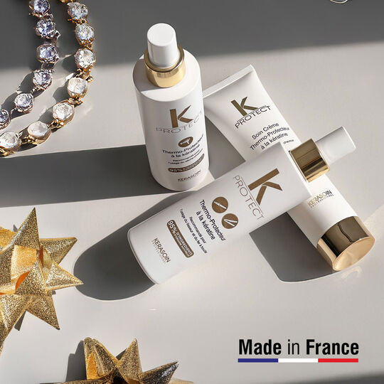 K Protect Hitzeschutzspray mit Keratin f&uuml;r Gl&auml;tteisen oder Lockenst&auml;be