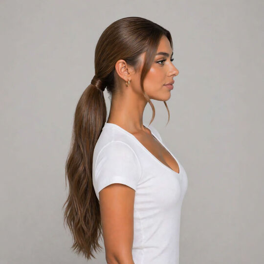 Ponytail Extensions Echthaar 55 cm 6