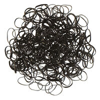 Mini-Silikonhaargummis schwarz