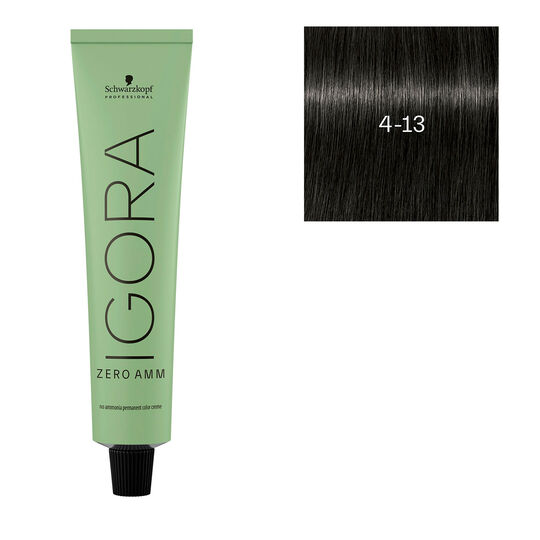 Igora Zero Amm Haarfarbe 4-13 Matt-Asch Kastanienbraun