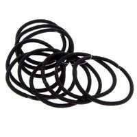 D&uuml;nne schwarze Haargummis