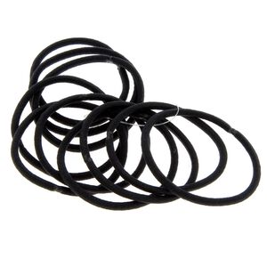 D&uuml;nne schwarze Haargummis