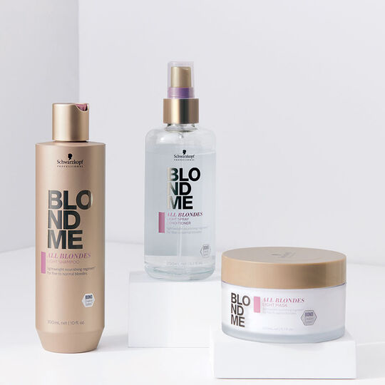 Leichtes Balsamspray f&uuml;r feines bis normales blondes Haar von Blondme