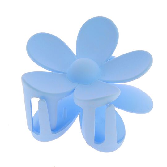 Krokodilklemme mit Blume Blau