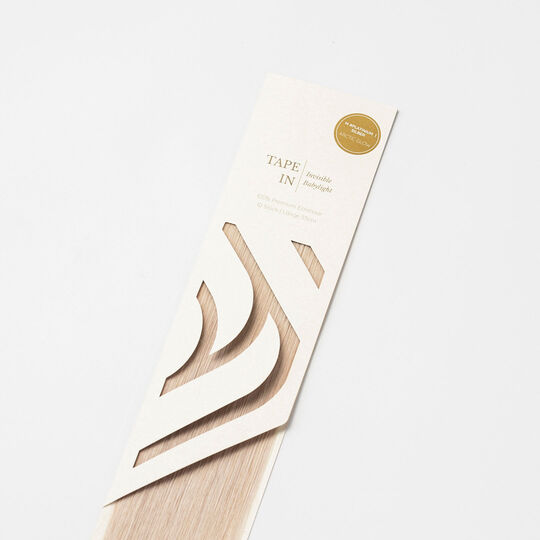 Tape In Extensions Invisible Echthaar 55cm M Platin/Si