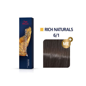 Permanente Haarfarbe Koleston Perfect Me+ 6/1 Dunkelblond Asch