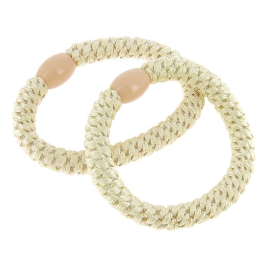 Metallfreie gewebte Haargummis