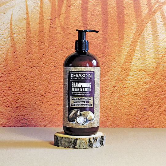 Shampoo f&uuml;r lockiges und krauses Haar mit Argan&ouml;l und Sheabutter