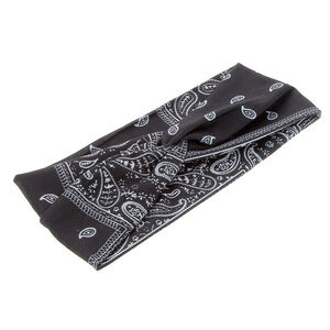 Stirnband im Bandana-Stil Schwarz