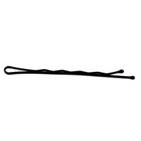 Gewellte Haarklammer 7 cm Schwarz