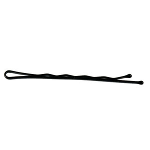 Gewellte Haarklammer 7 cm Schwarz