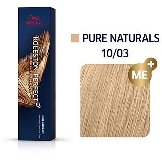 Permanente Haarfarbe Koleston Perfect Me+ 10/03 Sehr helles Blond Natur-Gold