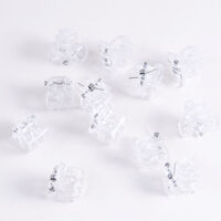 Mini-Krokodilklemmen transparent 1 cm